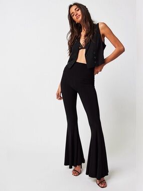 NWT Norma Kamali Fishtail Pants Style 872075 Black size Small